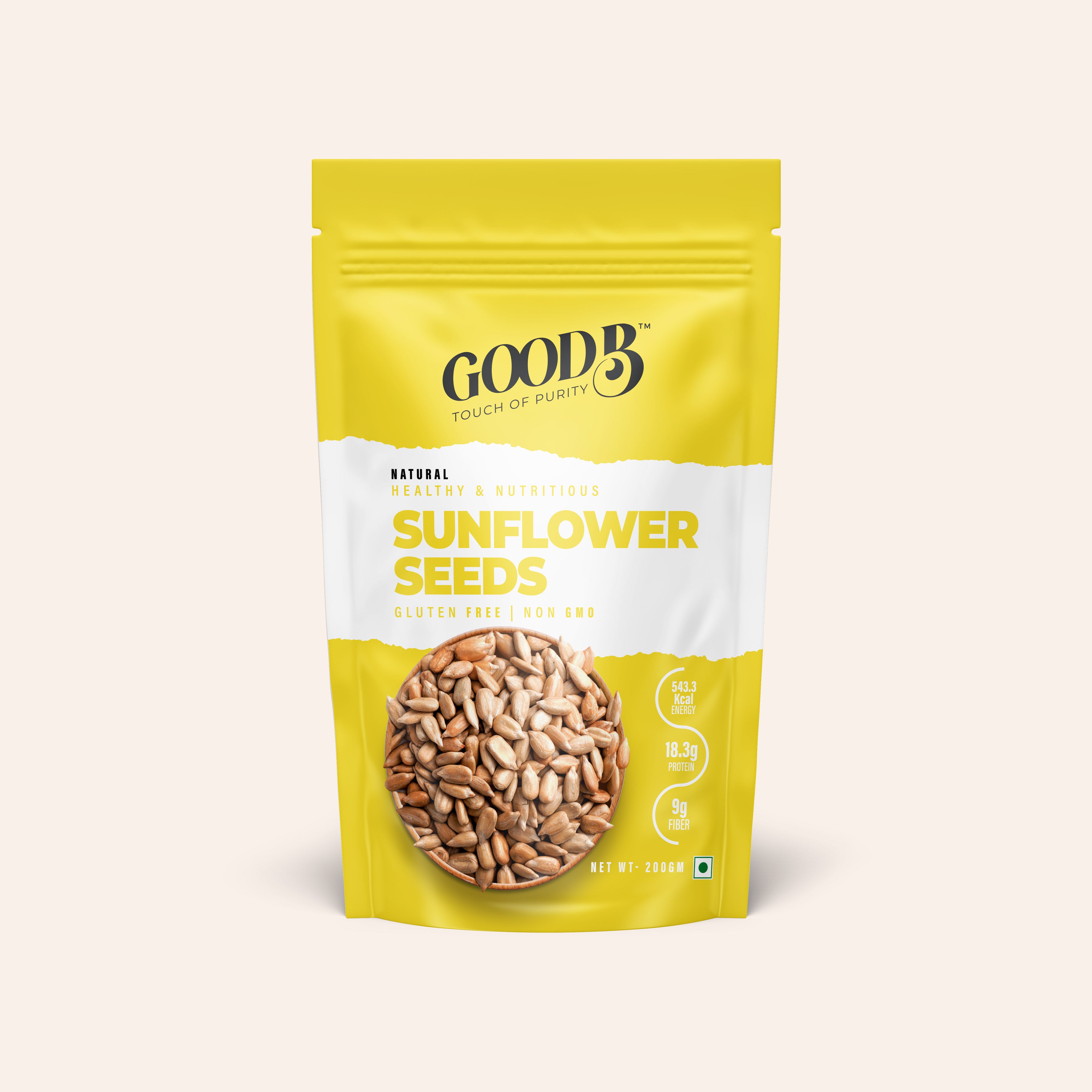 RAW SUNFLOWER SEEDS FOR EATING - 200 GM
