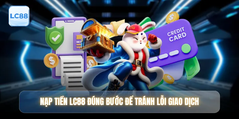 Nạp tiền LC88 đúng bước để tránh lỗi giao dịch